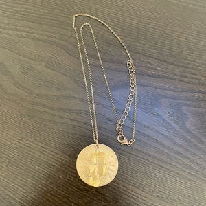 Gold coin necklace